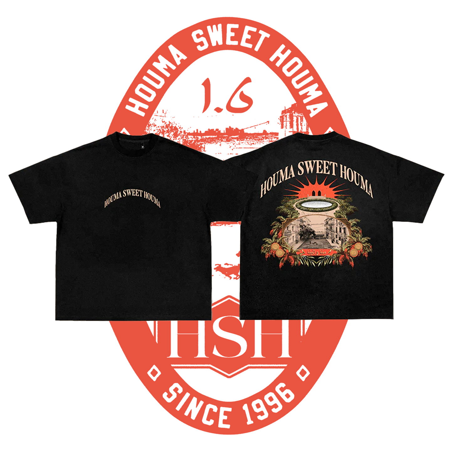 T-SHIRT HOUMA SWEET HOUMA NOIR