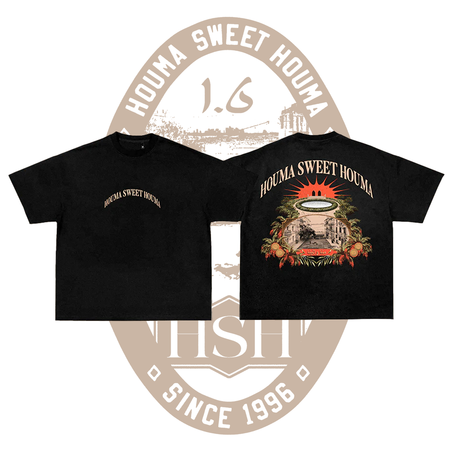 T-SHIRT HOUMA SWEET HOUMA NOIR