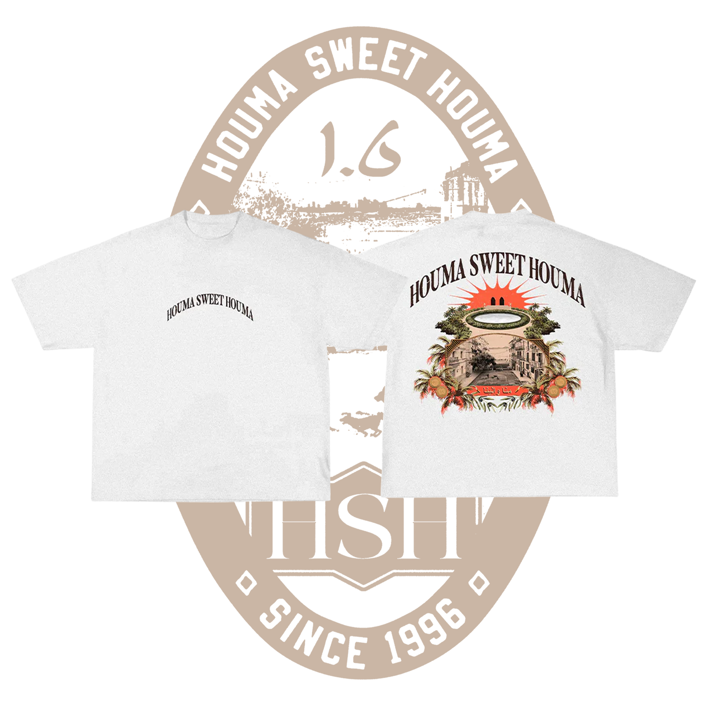 T-SHIRT HOUMA SWEET HOUMA BLANC